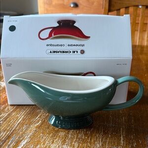 Le Creuset Sage Green Stoneware Gravy Boat
